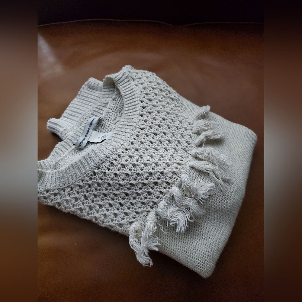 COTTON BY AUTUMN CASHMERE SWEATER SIZE S Small